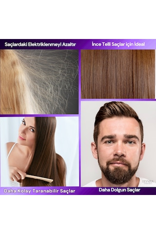 Elysian Essence Kolajen Collagen & Biotin & Hyaluronic Acid Şampuanı 3 Adet Copper Peptidli Nemlendirici, Dolgunlaştırıcı, Besleyici Bakım 300 Ml Tüm Saç Tipleri