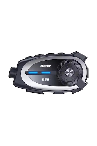 Q29 Motosiklet Kask Bluetooth Kulaklık Eşleşmeli 1080p Kamera Geniş Açı Su Geçirmez Intercom