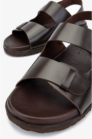 Sandals Factory Lorenza Erkek Kahverengi Hakiki Deri Sandalet Ayakkabı 60 17627 Erk Sndlt Y24 Kahverengi