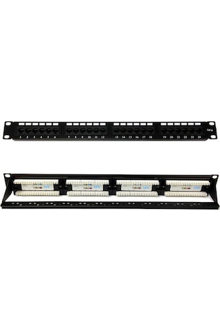 24 Port Cat6 Patch Panel 24 Port Ethernet Panel