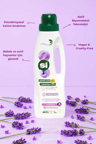 Si Senin İçin %100 Doğal Çamaşır Yumuşatıcı Lavanta Yağlı 1 Lt. Tekli