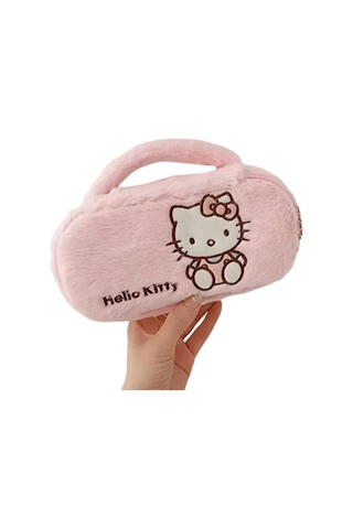 Sanrio Kuromi My Melody Hello Kitty Pochacco Kalem Kutu Pembe Makyaj Çantası Pembe
