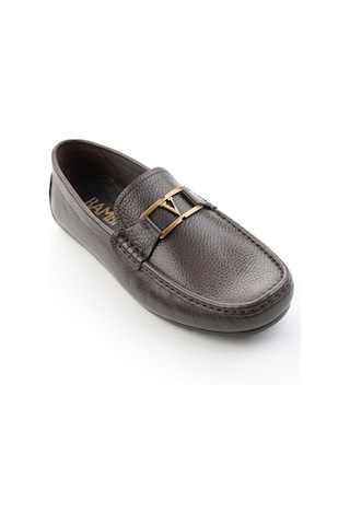 Kahve Hakiki Deri Erkek Loafer Ayakkabı E01648599440