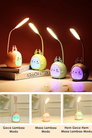 Technosmart Usbli Karikatür Masa Lambası 3 Modlu Led Gece Lambası