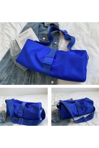 Sones Naylon Su Geçirmez Seyahat Çapraz Askılı Çanta Eğlence Spor Fitness Çantaları Mavi