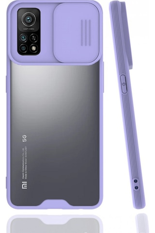 Nettech Xiaomi Mi 10t Uyumlu Platin Kamera Kızaklı Arka Koruma