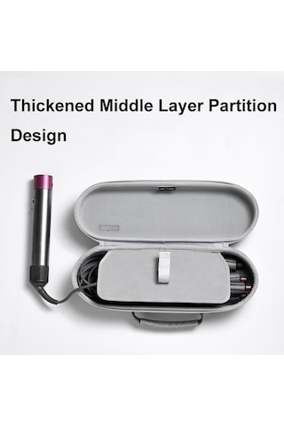 Baona Bn-f037 Hs05 Hs01 İçin Büyük Kapasiteli El Tipi Saç Maşası Saklama Çantası Gri