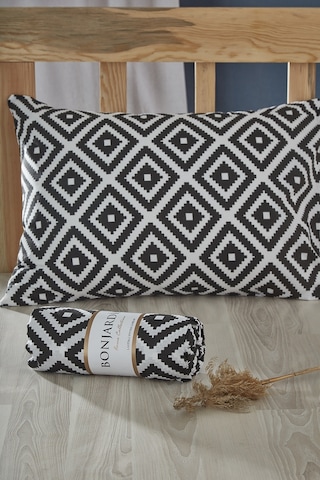 BonjardinHome Tek Kişilik Lastikli Çarşaf & Bir Adet Yastık Kılıfı Siyah Renk