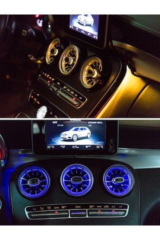 MERCEDES E VE C SERİSİ AMBİANS AYDINLATMALI HAVALANDIRMA