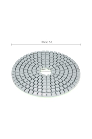 Singree 5'li Set Elmas Taşlama Ve Parlatma Pedleri - Mermer, Granit, Beton İçin 4 İnç Islak Zımpara