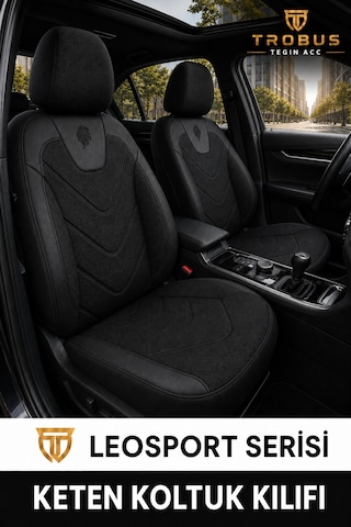Chevrolet Captiva 2011 2012 2013 2014 Uyumlu Leosport Serisi Siyah Oto Koltuk Kılıfı