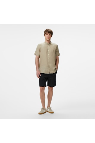 Nautica Erkek Siyah Jogger Şort Düz B55227t Siyah