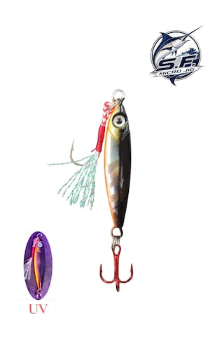 S.f. Micro Jig 10 Gr 48mm - Uzun Atış Metal Jig Yem - Levrek Lüfer İstavrit Avı İçin Profesyonel Sahte