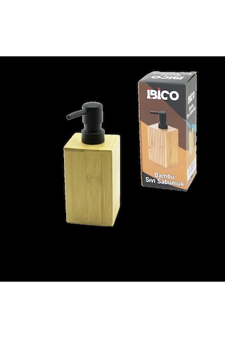 Bambu Sıvı Sabunluk Siyah Pompa 7 X 11.5 Cm