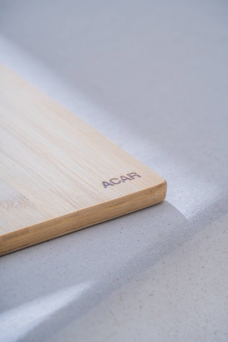 Acar Bambu Dikdörtgen Sunumluk - 59 Cm Kahverengi