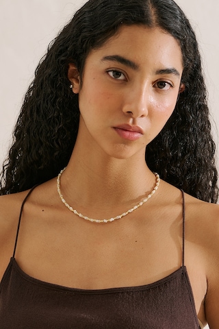 Pearl Boncuk Kolye Ekru Ss26kly00015-02