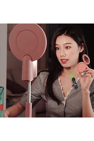 Type-c 2 Adet Mikrofonlu Tek Alıcılı Kablosuz Cep Telefonu İçin Usb C Girişli Gürültü Önleyicili Profesyonel Dış Mekan Vlog Canlı Yayın Youtuber Yaka Mikrofonu Siyah