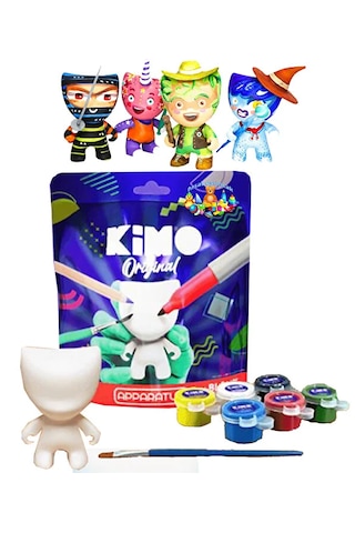 Apparatus Kimo Original Km-5003, Kimo Boyama Seti Figür Üretme Oyunu Çiz Boya Giydir Zeka Oyunu