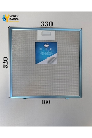 330x320 Mm Aspiratör & Davlumbaz Tel Yağ Filtresi Model: 00362381 33x32 Cm