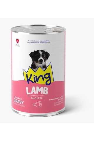 King Et Parçacıklı Kuzu Etli Yavru Köpek Konserve 400 Gr King Et Parçacıklı Kuzu Etli Yavru Köpek Konserve 400 Gr