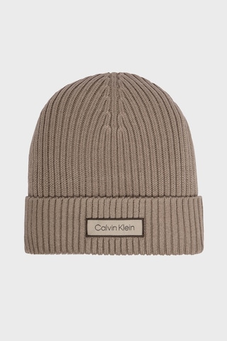 Calvin Klein Logolu Pamuklu Bere Lv04d8053gvfu Erkek Bere Lv04d8053g Vfu Toprak