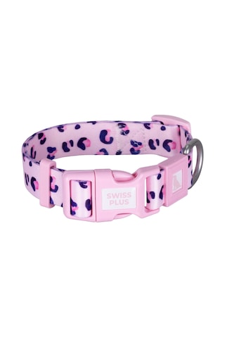 Swissplus Urban Paws Pink Leo Recycled Köpek Tasması - 10 Mm Beyaz - Pembe