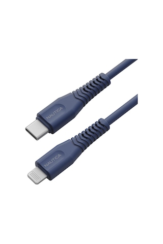 Nautica C100 USB-C to Lightning PD 18W Hızlı Şarj ve Data Kablosu 1.2 Metre Navy