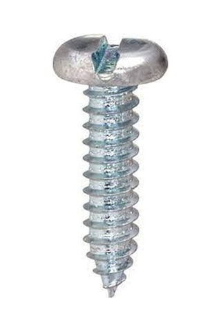 3.5x13mm Silindir Düz Tornavida Başlı Sivri Uçlu Vida Ysb Sac Vidası -100 Adet 3,5x13