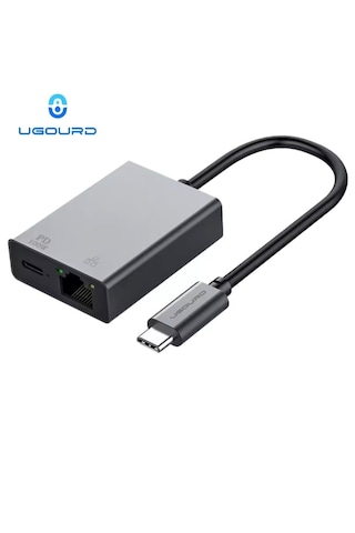 Ugourd 1000-mbps Type-c Rj45 Ethernet Adaptörü 1000 Mbps +100w Şarj Portu İle 2'si 1 Arada Rj45 Lan Ethernet Adaptörü Tip-c Arayüz Cihazları Pc/tablet/mobil Telefon