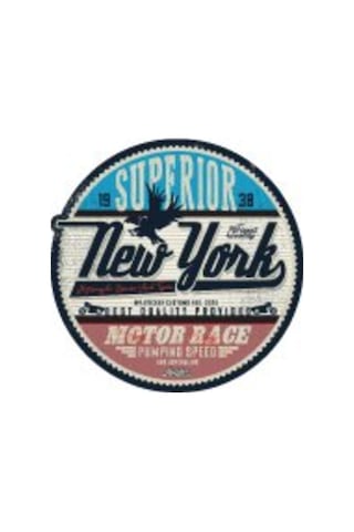 Vtr22 New York Motor Yarisi Yazili Etiket