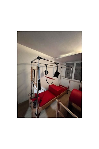 Combo Cadillac Reformer Kırmızı Renk 1. Sınıf Kayın Ağacı