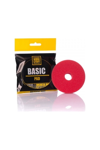 Work Stuff Basic Finishing Pad  –90mm Kırmızı Cila Süngeri