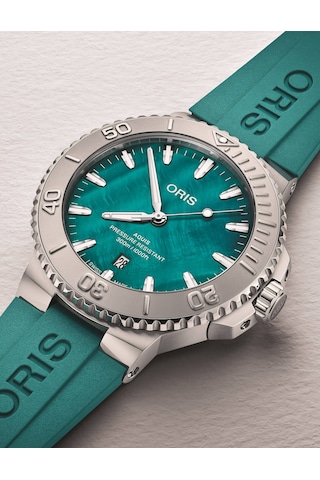 Oris Aquis New York Harbor Limitli Üretim Iı 43,5 Mm Otomatik Saa Yeşil