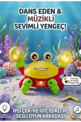 Dans Eden Müzikli Sevimli Yengeç Çocuğunuzun Yeni Oyun Arkadaşı