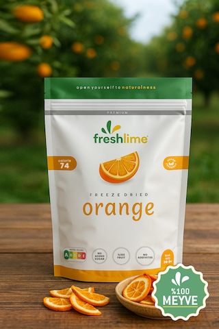 Freshlime Portakal Kuru Meyve Cipsi 20 G