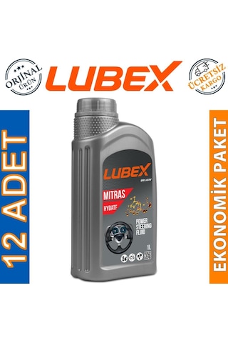 Lubex Mitras Hydatf Hidrolik Direksiyon Yağı 12 x 1 L