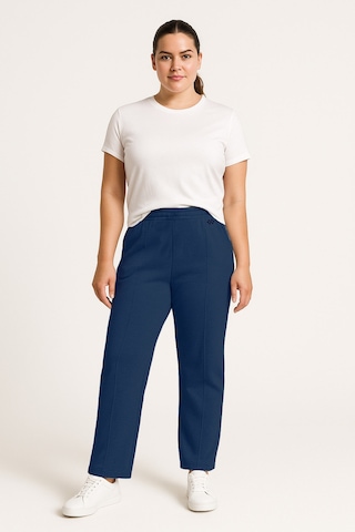 Parlament Geniş Paça Ön Dikiş Detaylı Battal Büyük Beden Kadın Eşofman Altı - 94654 Parlament