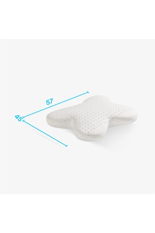 SimpleThePillow Visco Kelebek Yastık Memory Foam Boyun Yastığı Hafızalı Yastık 57*45*13