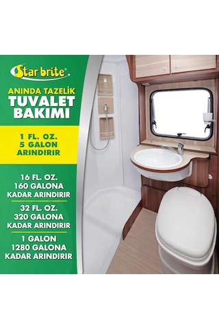 Starbrite - Çam Kokulu Tuvalet Ve Atık Tankı Katkısı 473 Ml : Karavan Ve Tekneler İçin Kokuya Son, Doğayla Barışık