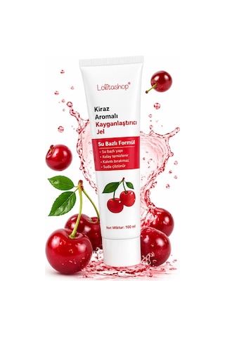 Kiraz Aromalı Su Bazlı Ekstra Kayganlaştırıcı Jel 100 Ml Yenilebilir Kiraz Hazzı Aromalı Kaydırıcı Jel
