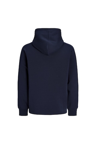 Jack & Jones Erkek Gögüs Baskili Regular Fit Kapüsonlu Yaka Sweatshirt - Kyle - 12298468 Lacivert