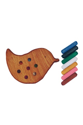 Çubuk Dizme Oyunu Ahşap Kuş