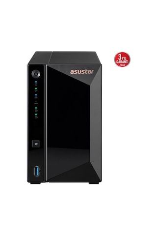 Asustor As3302t V2 Realtek Qc 2 Gb Ram- 2-diskli Nas Server Disksiz