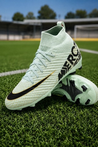 In Step Vortex Futbol Kramponu Çoraplı Bilekli Bağcıklı Dişli Taban Halı Saha Ve Çim Saha Krampon Mint Yeş Mint Yeşili