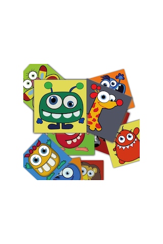 Tink Kendinden Yapışkanlı Karma Çocuk Desenli Pvc Karo, Yapışkanlı Fayans Kaplama, Fayans Çıkartması, Zemin Duvar Karosu 20x20 Cm 6 Adet/0,24 M2