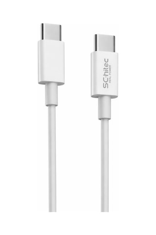 Schitec 60w Type-c To Type-c Data Ve Hızlı Şarj Kablosu Telefon, Tablet, Laptop Uyumlu Beyaz Sk004