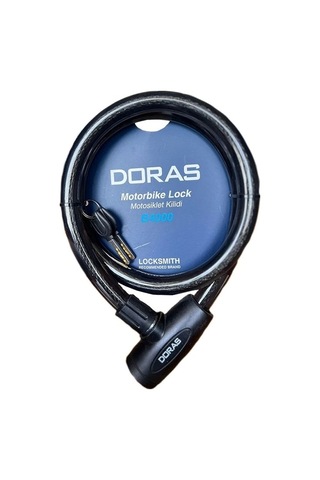Doras B4000 Anahtarlı Bisiklet / Motorsiklet Kilidi Siyah