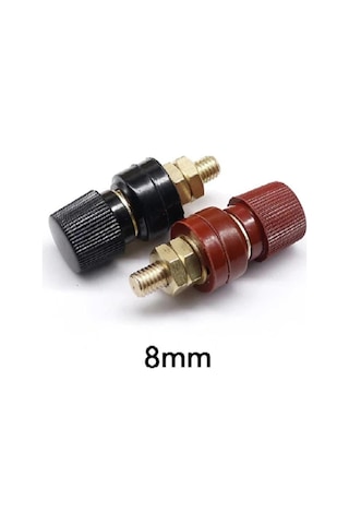 Born Klemens 8mm 1 Adet Kırmızı + 1 Adet Siyah