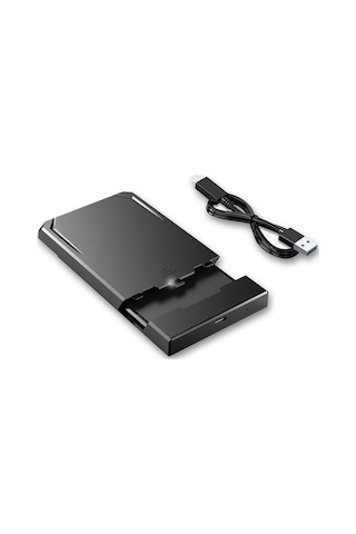 Skycity Cool-fish K801 2.5 İnç Sata Dış Hdd Kutusu, Type-c 3.1, 10gbps Hız, Araçsız Kurulum, Windows/mac Uyumlu