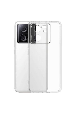 Kilifone - Mi 13t Pro Uyumlu - Kılıf Şeffaf Soft Slim Fitt Süper Silikon Kapak - Şeffaf